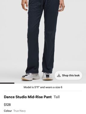 Lululemon Dance Studio mid rise pant